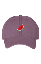 Load image into Gallery viewer, Watermelon Pigment Dyed Cap - Wine