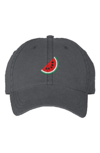 Watermelon Pigment Dyed Cap - Black