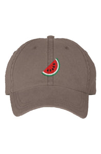 Watermelon Pigment Dyed Cap - Brown